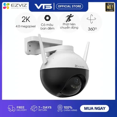 Camera WIFI EZVIZ C8W 4MP Xoay 360 Ngoài Trời EZVIZ, Đàm Thoại 2 Chiều - Màu Ban Đêm Thông Minh, Chính Hãng 24TH