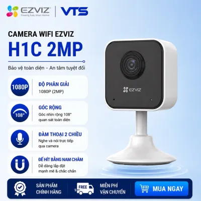 Camera Wifi EZVIZ H1C 2MP, Full HD 1080P, Góc Rộng 108 Độ, Đàm Thoại 2 Chiều, Báo Động