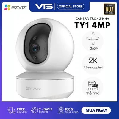 [NPP CHÍNH HÃNG] Camera EZVIZ TY1 4MP 2K Siêu Nét - Xoay 360 độ - Đàm thoại 2 chiều - Theo Dõi Chuyển Động - VTS