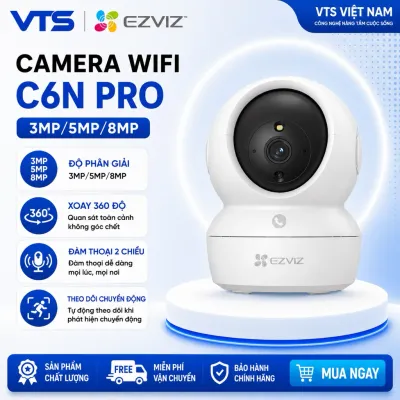 Camera Wifi EZVIZ C6N PRO, C6N G1 3MP/5MP/8MP, H6C G1 - Xoay 360 Độ, Đàm Thoại, Theo Dõi Chuyển Động