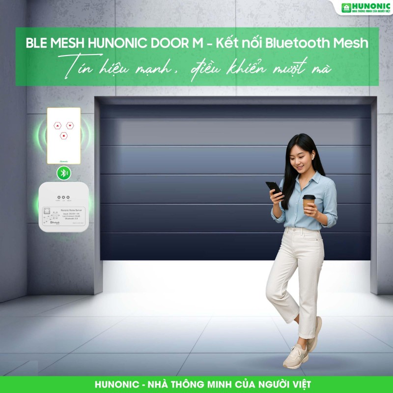 Công Tắc Cửa Cuốn BLE MESH HUNONIC DOOR M 5
