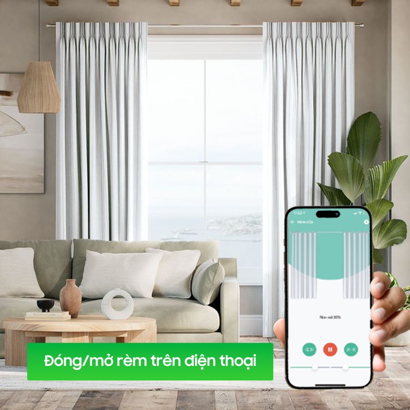 Động cơ rèm wifi thông minh Hunonic Ecosystem điều khiển từ xa 4