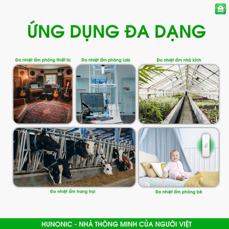 Cảm Biến Nhiệt Ẩm Wifi Hunonic 2