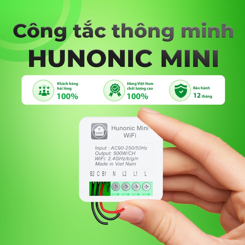 Công tắc điều khiển từ xa Hunonic Mini 4