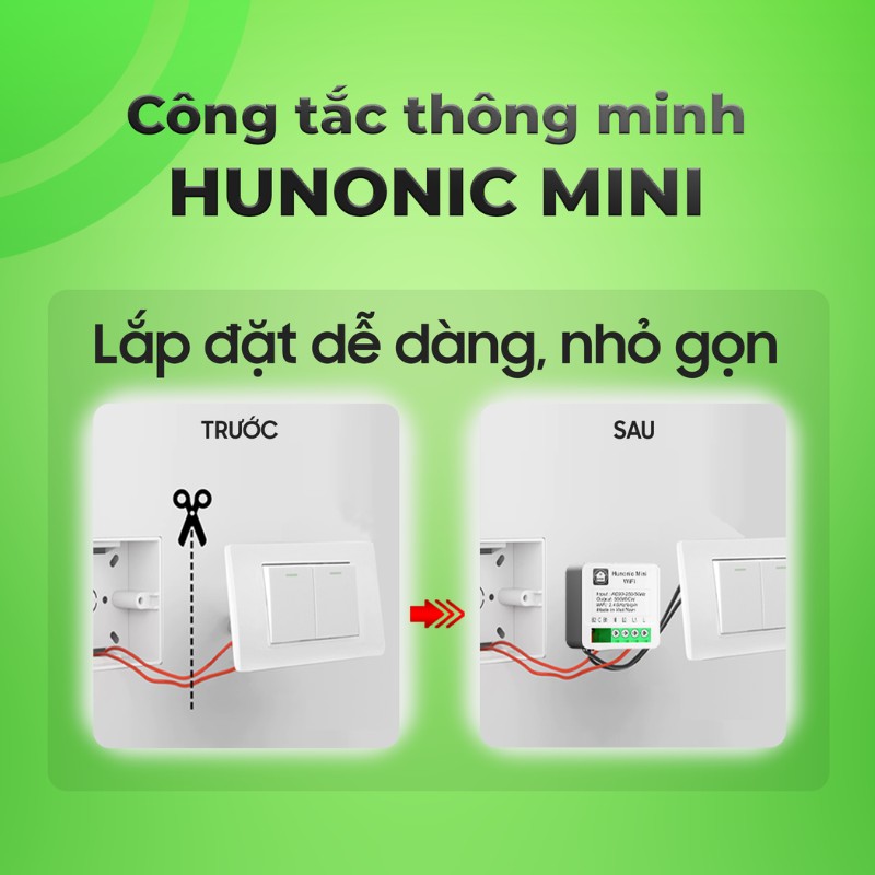 Công tắc điều khiển từ xa Hunonic Mini 5