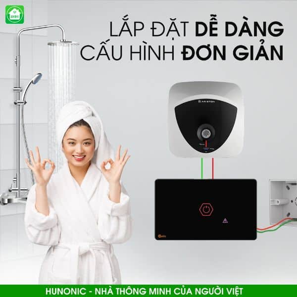 Công Tắc Chống Giật Bình Nóng Lạnh Thông Minh Premium 4