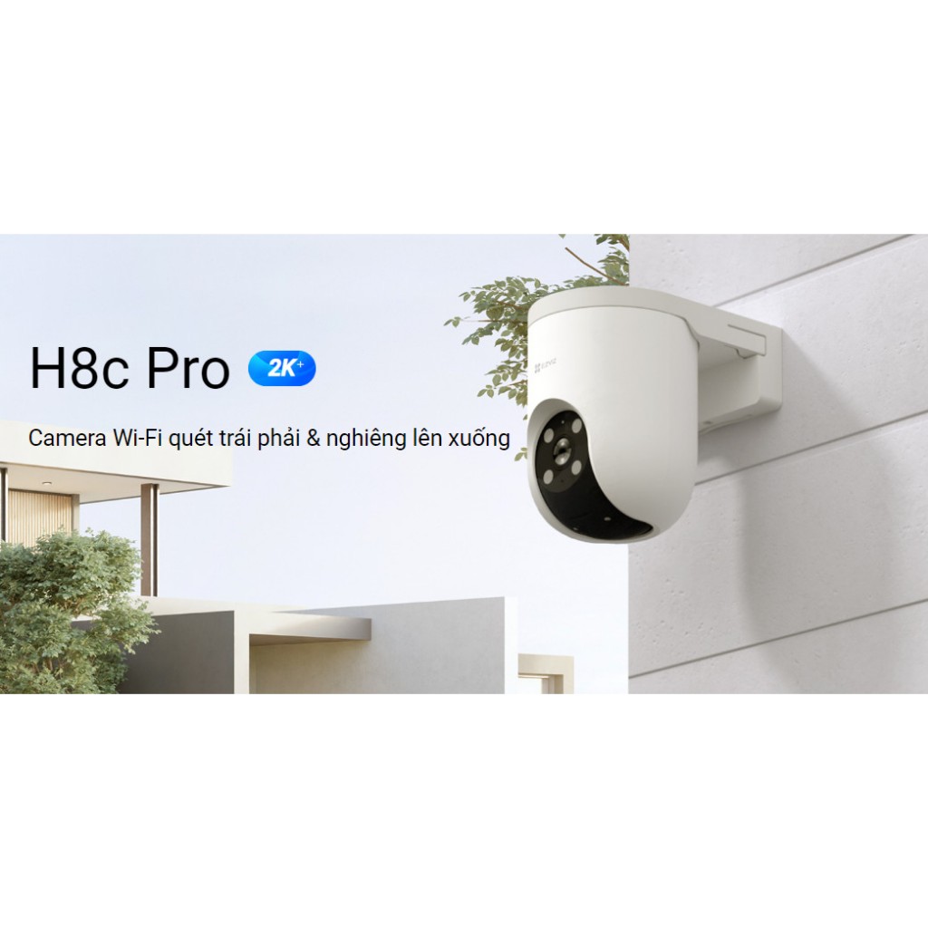 Camera Wifi EZVIZ H8C PRO 3MP/4MP/5MP - Xoay 360 Độ, Đàm Thoại 2 Chiều, Có Màu Ban Đêm, H8C VTS 10