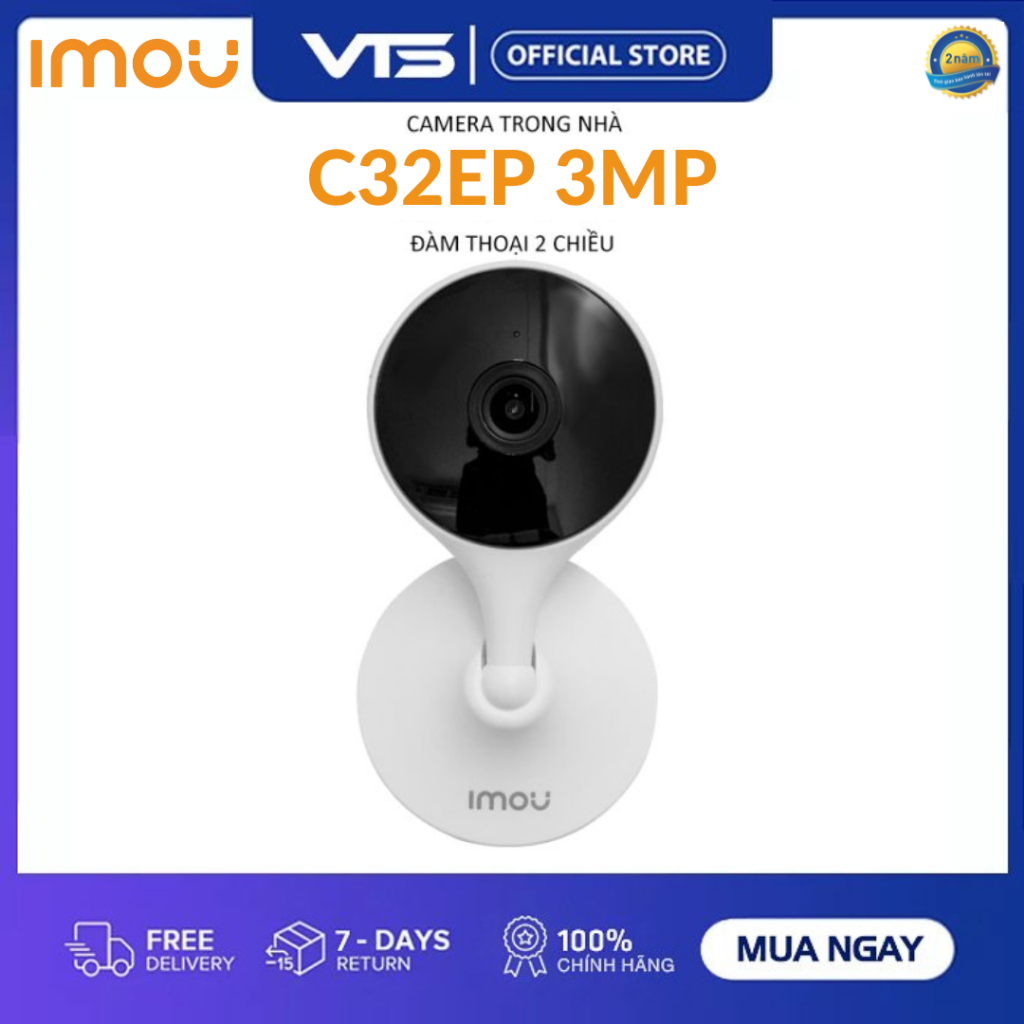 Camera Wifi IMOU C32EP 3MP 2K Trong Nhà - Góc Rộng, Đàm Thoại 2 Chiều, Ai Thông Minh - VTS VN 5