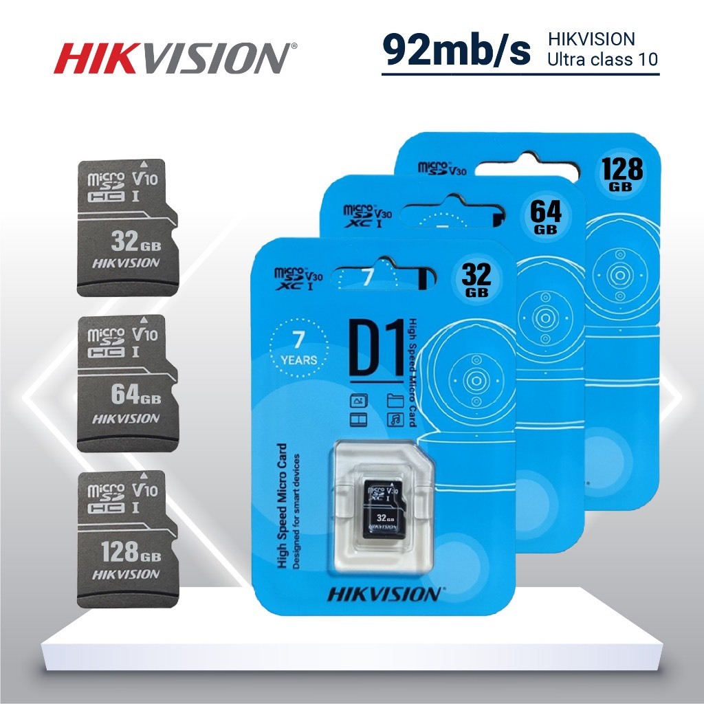 Thẻ Nhớ Micro SD HIKSEMI D1 32GB/64GB/128GB Class 10 Tốc Độ 92MB/s Chuyên Dùng Cho Camera - VTS VN 6