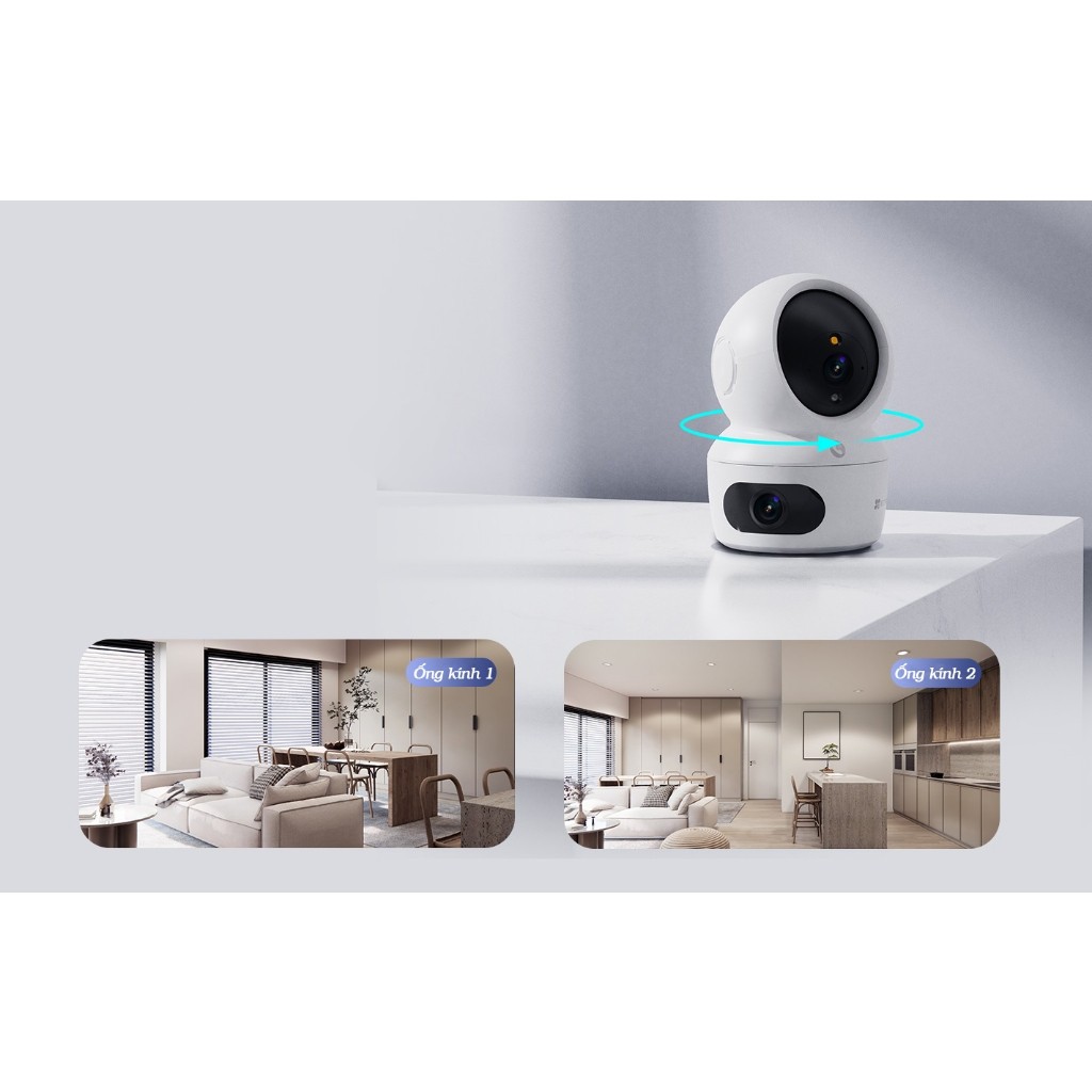 Camera Wifi EZVIZ 2 Mắt H7C Dual (4MP + 4MP), Xoay 360 Độ, Đàm Thoại 2 Chiều, Theo Dõi Chuyển Động 8