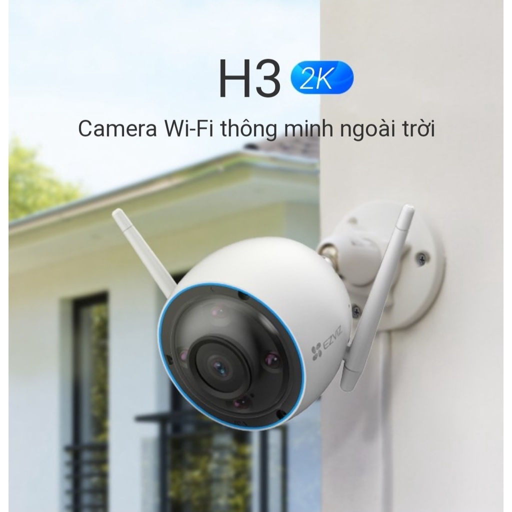 Camera Wifi EZVIZ H3 2K 3MP, Đàm Thoại 2 Chiều, Chuẩn H.265, Ai Thông Minh - VTS Việt Nam 3