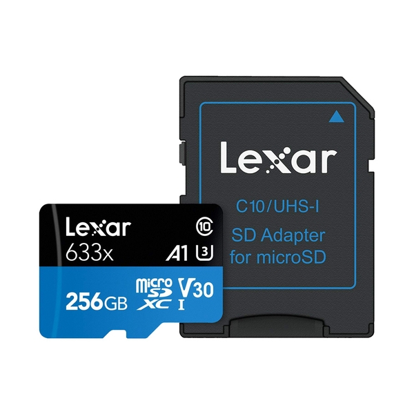 Thẻ Nhớ Micro SDXC LEXAR 256GB/512GB 633x Class 10 A1, Hàng Chính Hãng - Tốc Độ Cao 8