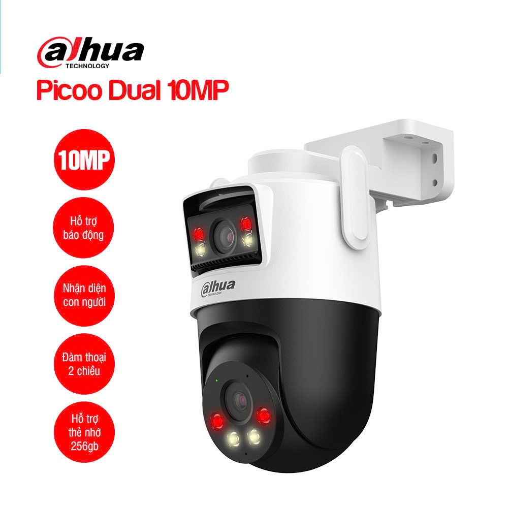 Camera Wifi 2 Mắt DAHUA Picoo Dual D1 P3D-3F-PV 6MP/P5D-5F-PV 10MP, Đàm Thoại 2 Chiều, Xoay 360 Độ 9