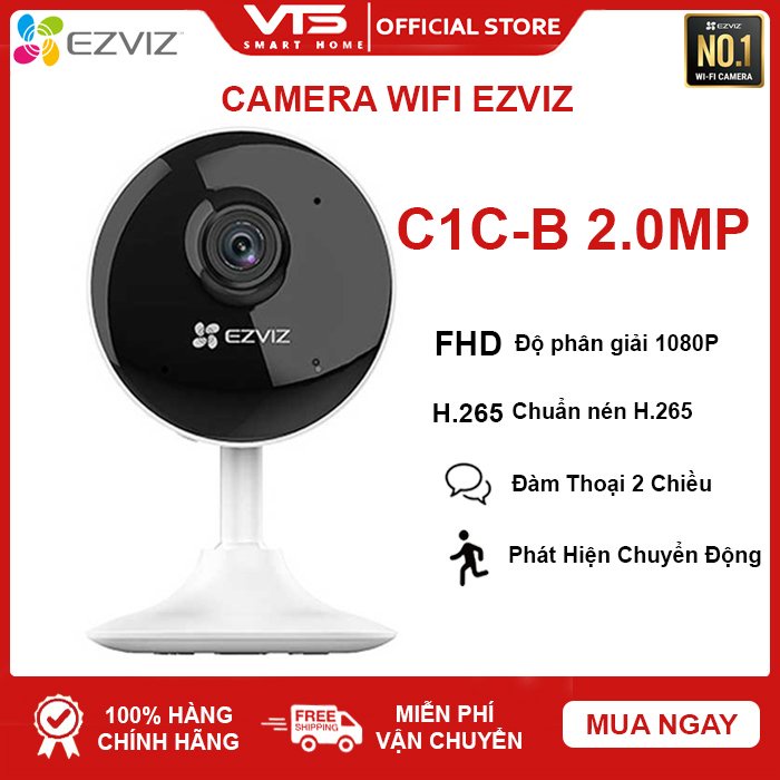 Camera Wifi EZVIZ C1C-B 2.0MP - Góc Rộng, Đế Nam Châm, Đàm Thoại 2 Chiều - VTS Việt Nam 5