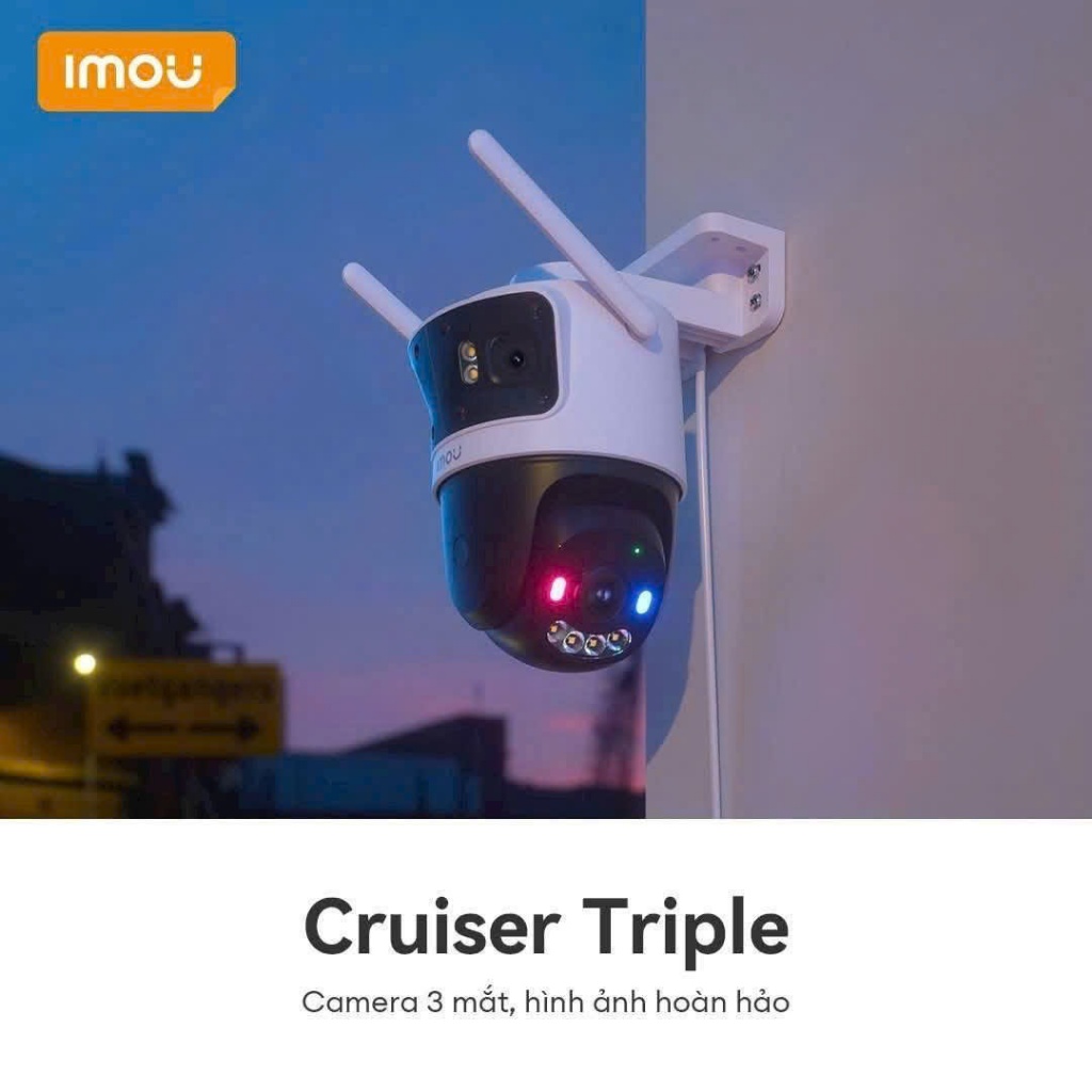 Camera Wifi IMOU Cruiser Triple S7UP-11M0WED/ Cruiser Pano Z S76DP-13M0N Full Color,Còi Đèn Báo Động 9