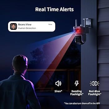 Camera Wifi 2 Mắt BeansView D320 3MP+3MP/5MP+5MP Ngoài Trời, Ống Kính Kép, Có Màu Ban Đêm, Báo Động 8