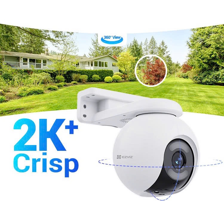 Camera Wifi EZVIZ H8 PRO 3MP 2K/H8X 4MP 2K+, Ngoài Trời, Xoay 360 Độ, Đàm Thoại 2 Chiều, Full Color 7
