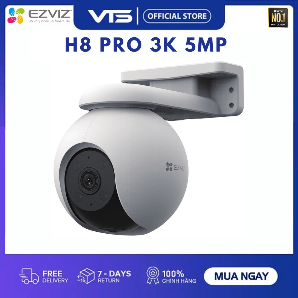 Camera Wifi EZVIZ H80X 4K 8MP/H8X 4MP/H8 PRO, Xoay 360 Độ, Đàm Thoại, Có Màu Ban Đêm, Theo Dõi 7