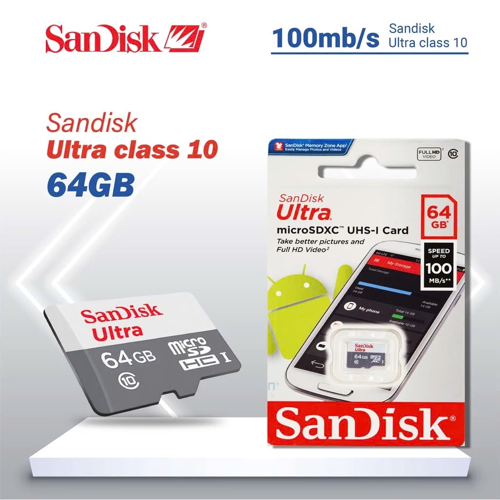 Thẻ Nhớ Micro SD Sandisk 32GB/64GB/128GB Chính Hãng – Tốc Độ Cao, Bền Bỉ, Chuyên Dùng Cho Camera... 7