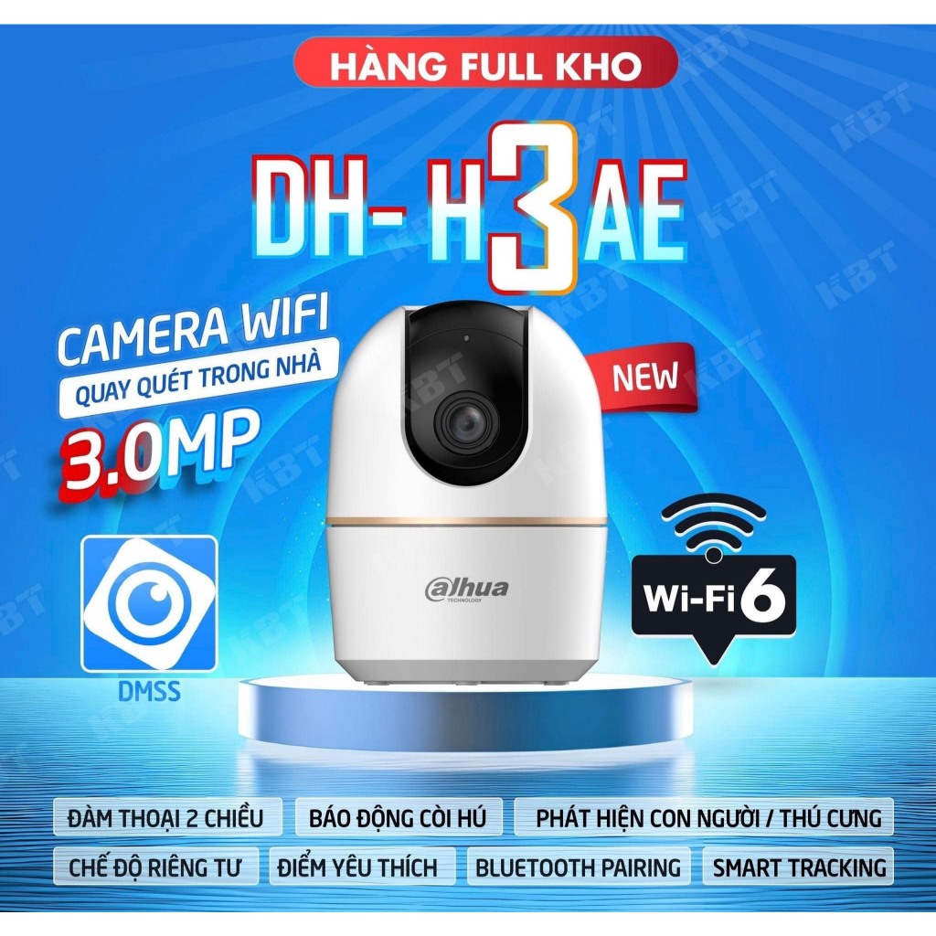 Camera Wifi DAHUA HERO A1 H3AE/H4AE/H5AE, H3AS/H5AS Trong Nhà, Xoay 360 Độ, Đàm Thoại, Theo Dõi 6