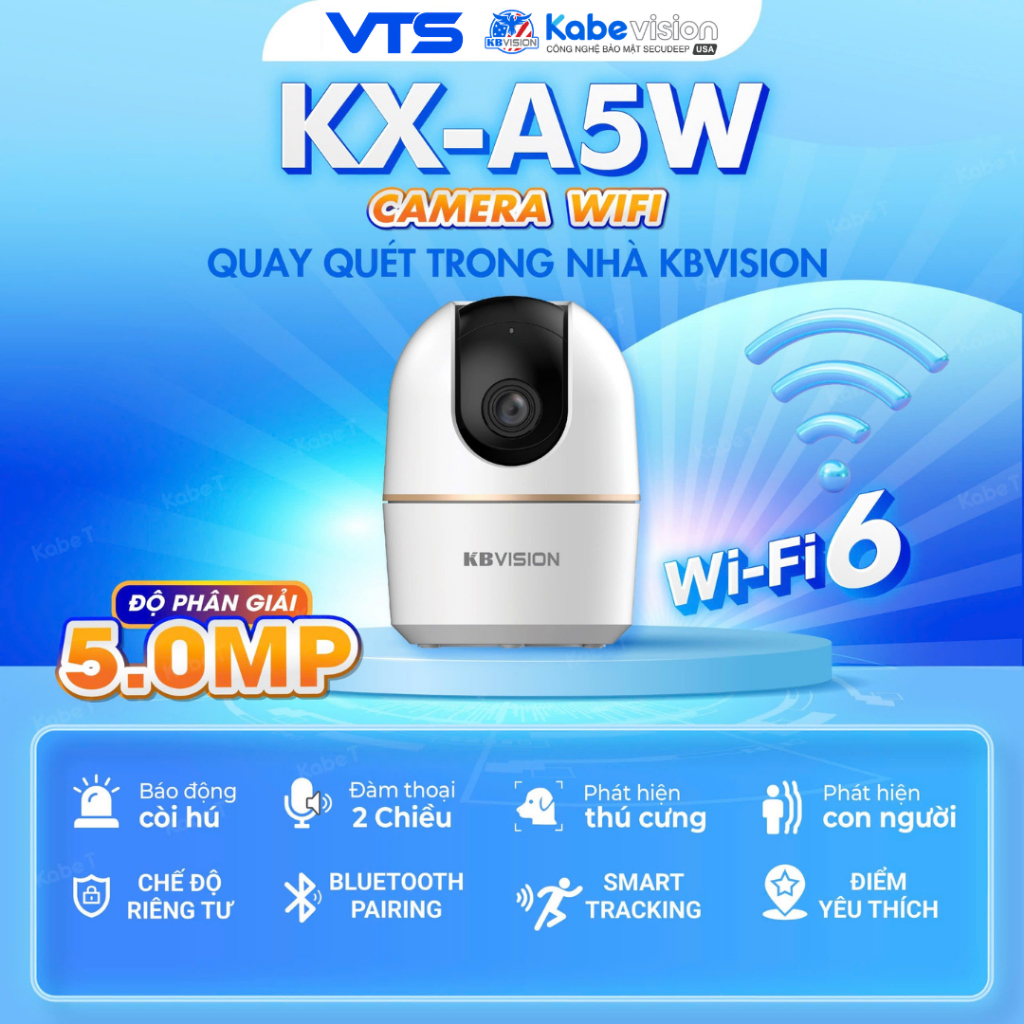 Camera Wifi KBVISION A3W 3MP/A5W 5MP - Xoay 360 Độ, Đàm Thoại 2 Chiều, Theo Dõi Chuyển Động 5