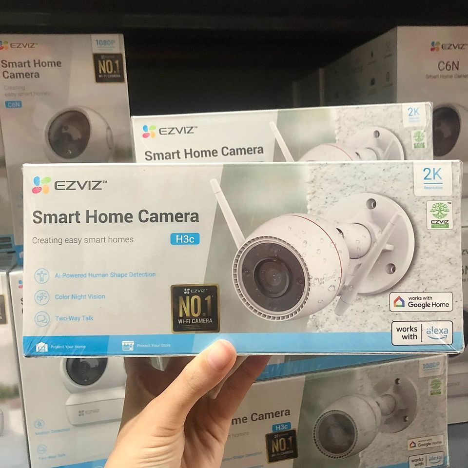 Camera Wifi EZVIZ H3C 3MP/H3C 4MP/H3C 5MP, Full Color, Đàm Thoại 2 Chiều, H.265, Chuẩn IP67- VTS