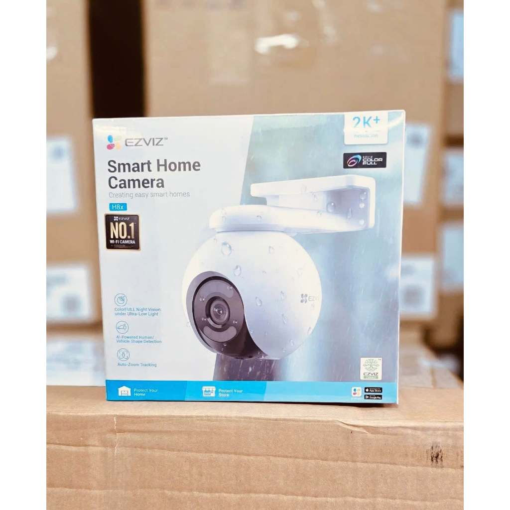 Camera Wifi EZVIZ H8 PRO 3MP 2K/H8X 4MP 2K+, Ngoài Trời, Xoay 360 Độ, Đàm Thoại 2 Chiều, Full Color 8