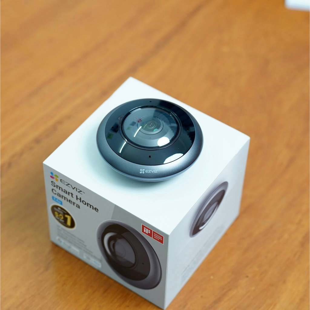 Camera Wifi EZVIZ E4P 6MP 3K+ Mắt Cá Toàn Cảnh, Fish Eye Camera, Đàm Thoại, Hồng Ngoại, AI 6