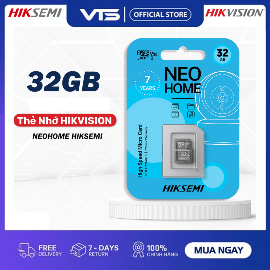 Thẻ Nhớ Micro SD 32GB HIKSEMI (HIKVISION) Class 10 Upto 92MB/S - Chuyên Dụng Cho Camera,... 2