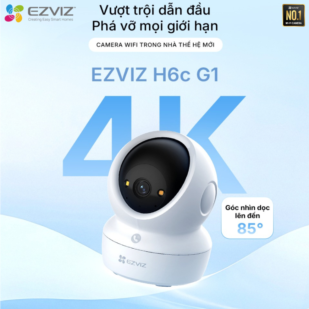 Camera Wifi EZVIZ H6C PRO, H6C G1 3MP/5MP/8MP - Xoay 360 Độ, Đàm Thoại 2 Chiều, Theo Dõi Chuyển Động 6