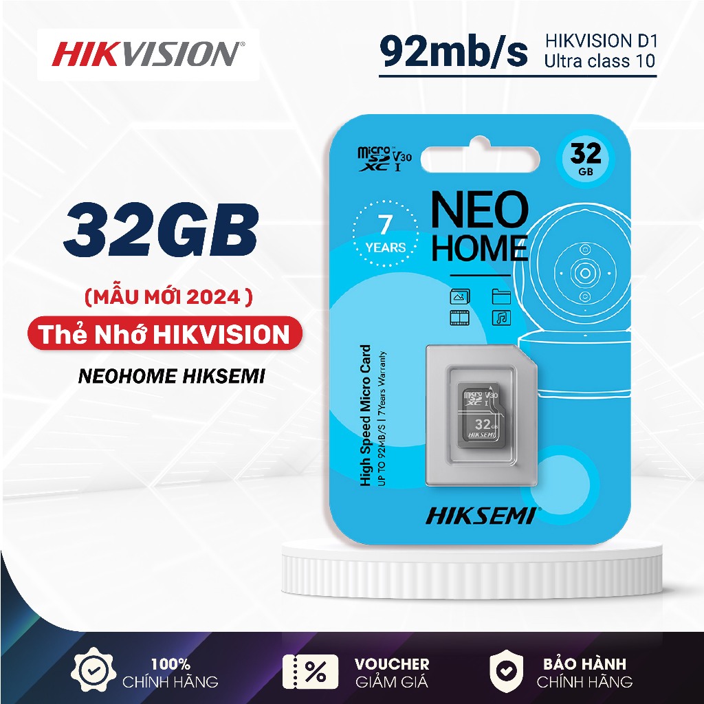 Thẻ Nhớ Micro SD 32GB HIKSEMI (HIKVISION) Class 10 Upto 92MB/S - Chuyên Dụng Cho Camera,... 3
