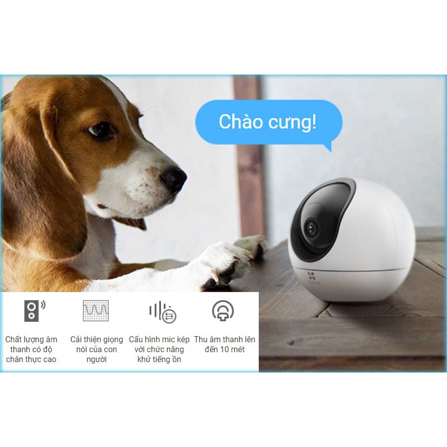 Camera Wifi EZVIZ H6 3K 5MP Góc Rộng Trong Nhà, Xoay 360 Độ, Đàm Thoại 2 Chiều, Theo Dõi Chuyển Động 8