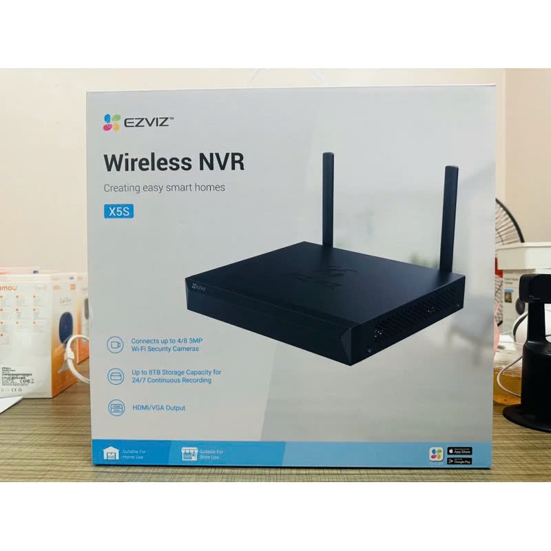Đầu Ghi Hình EZVIZ X5S-4W 4 Kênh/X5S-8W 8 Kênh, Kết Nối Camera Wifi EZVIZ Tối Đa 5MP 2
