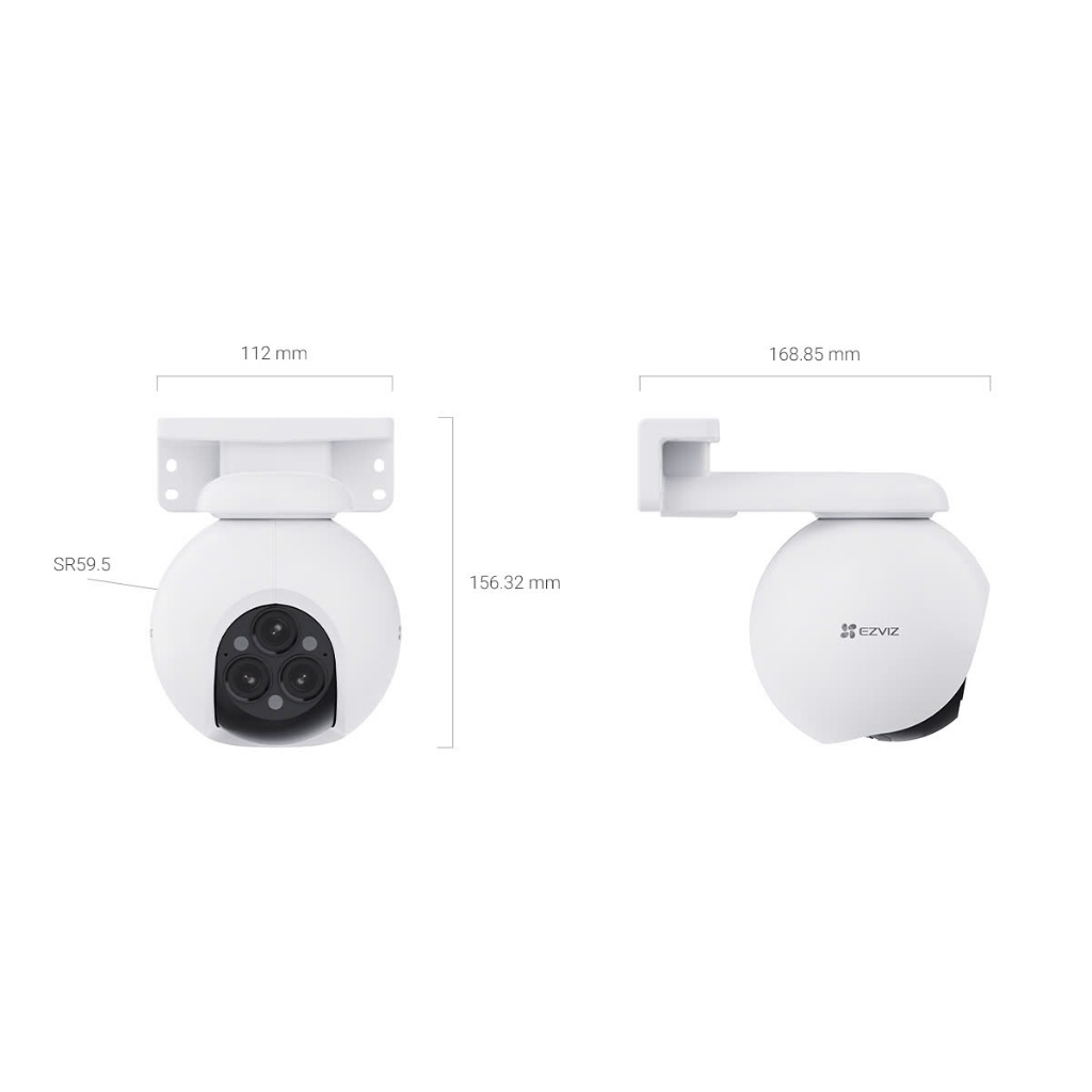 Camera Wifi EZVIZ H80F 4MP 2K+, Zoom 12X, Xoay 360 Độ, Đàm Thoại 2 Chiều, Có Màu, Theo Dõi Ai 8