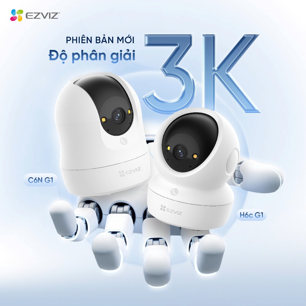 Camera Wifi EZVIZ C6N G1 5MP/H6C G1 5MP/C6N PRO 3MP/H6C PRO 3MP - Xoay 360 Độ, Đàm Thoại 2 Chiều 3
