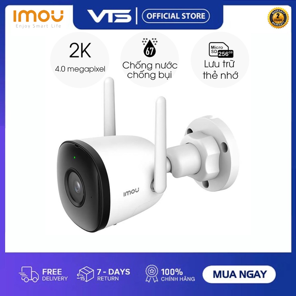 [NPP CHÍNH HÃNG] Camera IP WIFI IMOU IPC-F42P-D độ phân giải 4.0MP - phát hiện chuyển động - tầm quan sát hồng ngoại 30m 2