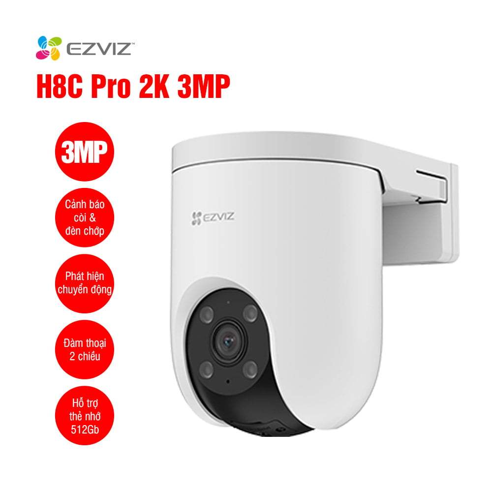 Camera Wifi EZVIZ H8C PRO 3MP/4MP/5MP/8MP, H8C PRO R210, Xoay 360 Độ, Đàm Thoại 2 Chiều, Có Màu 8