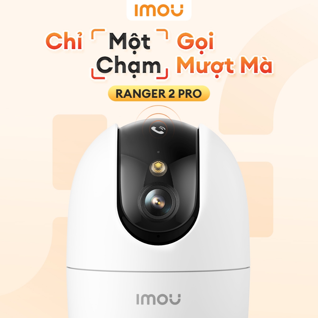 Camera Wifi IMOU RANGER 2 PRO A32P 3MP/A52P 5MP/A82P 8MP, Hổ Trợ Wifi 6, Xoay 360 Độ, Có Nút Gọi 8