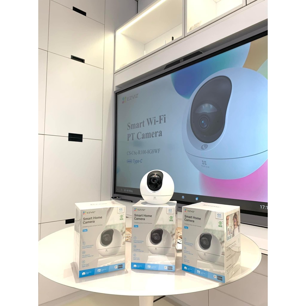 Camera Wifi EZVIZ C6C 4K 8MP Góc Rộng, Xoay 360 Độ, Đàm Thoại 2 Chiều, Theo Dõi Chuyển Động - VTS VN 3