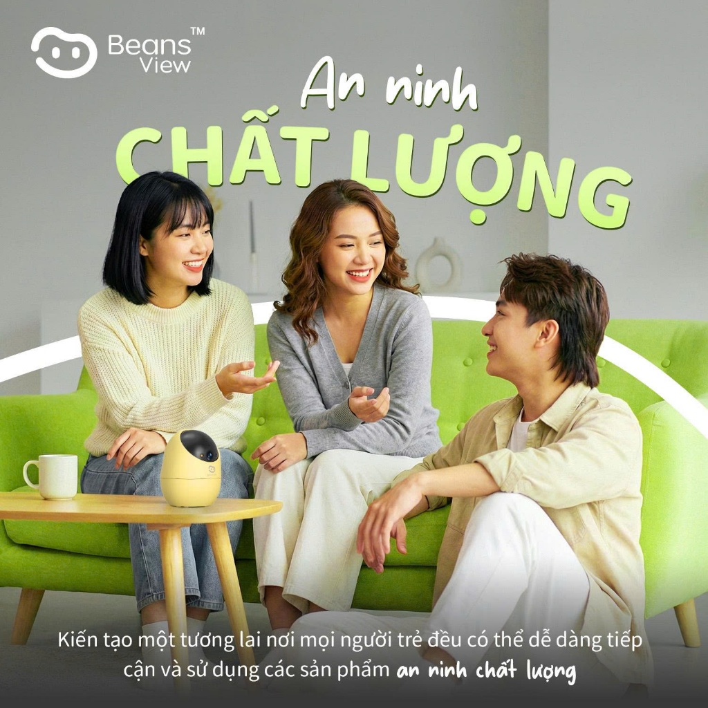 Camera Wifi BeansView D210 3MP Trong Nhà, 4 Phiên Bản Màu, Xoay 360 Độ, Đàm Thoại, Ai Thông Minh 9