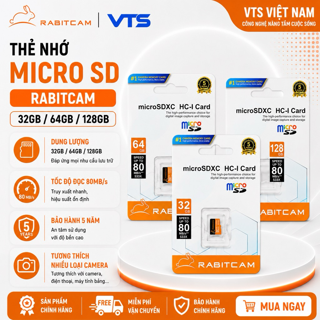Thẻ nhớ Micro SD Mixie 64Gb 95MB/s U3, Chuyên dụng cho Camera Chính Hãng, Bảo Hành 3 Năm - VTS Store 2
