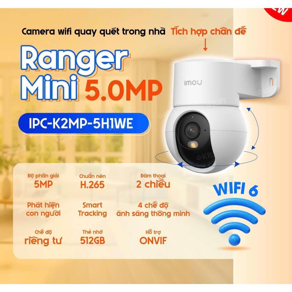 Camera Wifi IMOU Ranger 2 A32EP/A52P, Ranger 2 Pro A32P/A52P/A82P Pro/K2MP Xoay 360 độ, Đàm Thoại 7