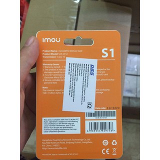 Thẻ Nhớ Micro SD 32GB/64GB/128GB IMOU, Lưu Trữ Cho Camera - Speed 80MB/s - Hàng Chính Hãng IMOU 9