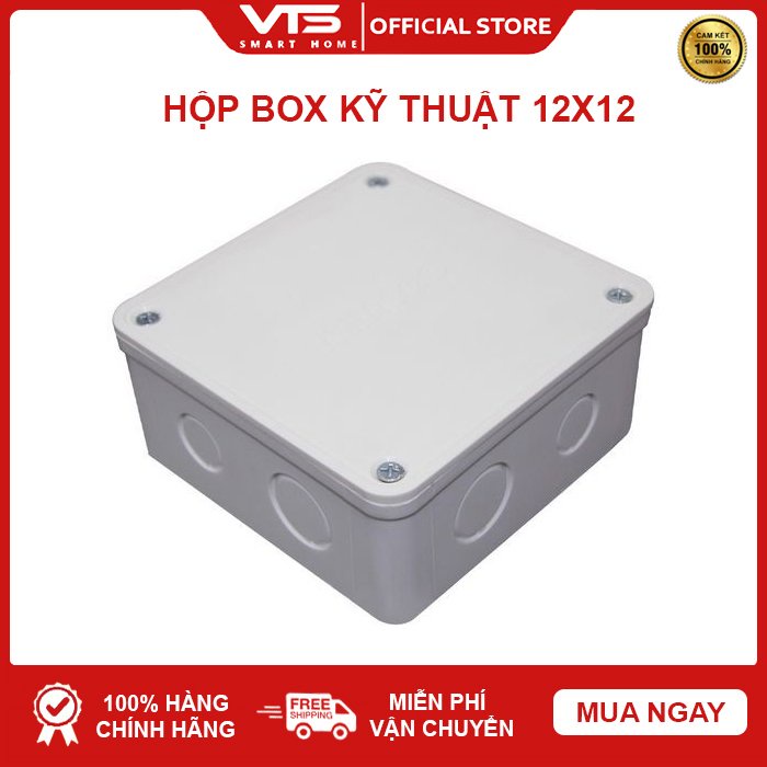 Hộp Kỹ Thuật 12x12 Bảo Vệ Nguồn Camera - Chất Liệu ABS Cao Cấp, Hộp Kỹ Thuật Chất Lượng - VTS VN 3