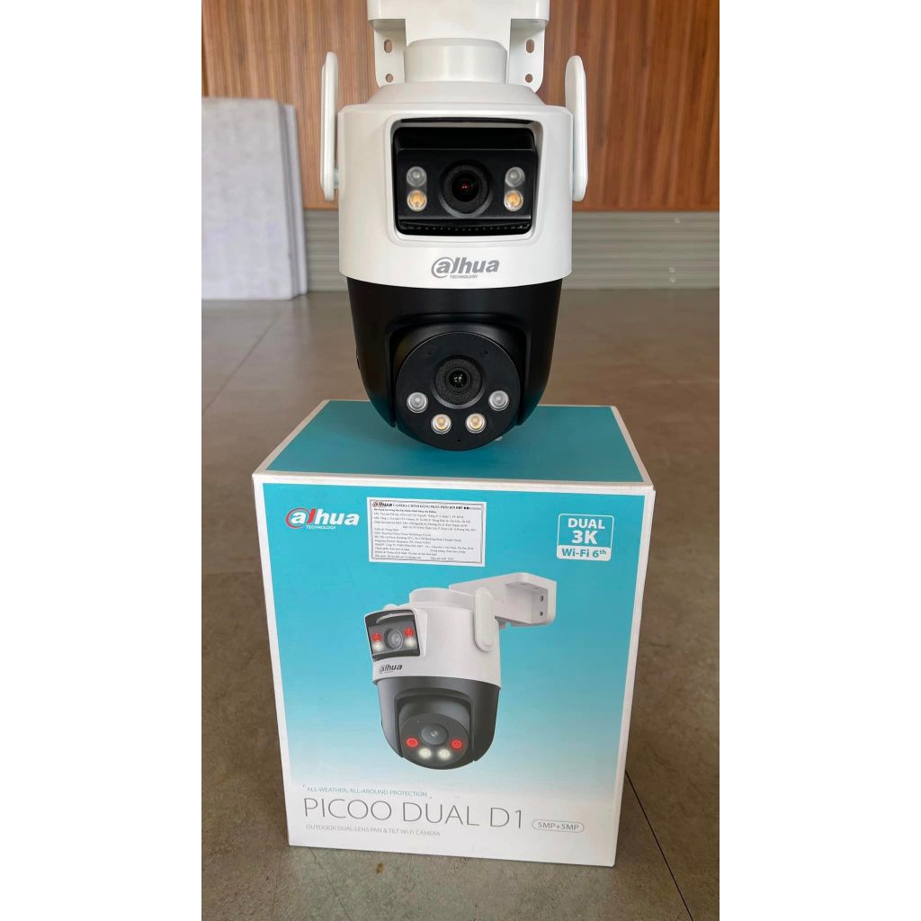 Camera Wifi 2 Mắt DAHUA Picoo Dual D1 P3D-3F-PV 6MP/P5D-5F-PV 10MP, Đàm Thoại 2 Chiều, Xoay 360 Độ 6