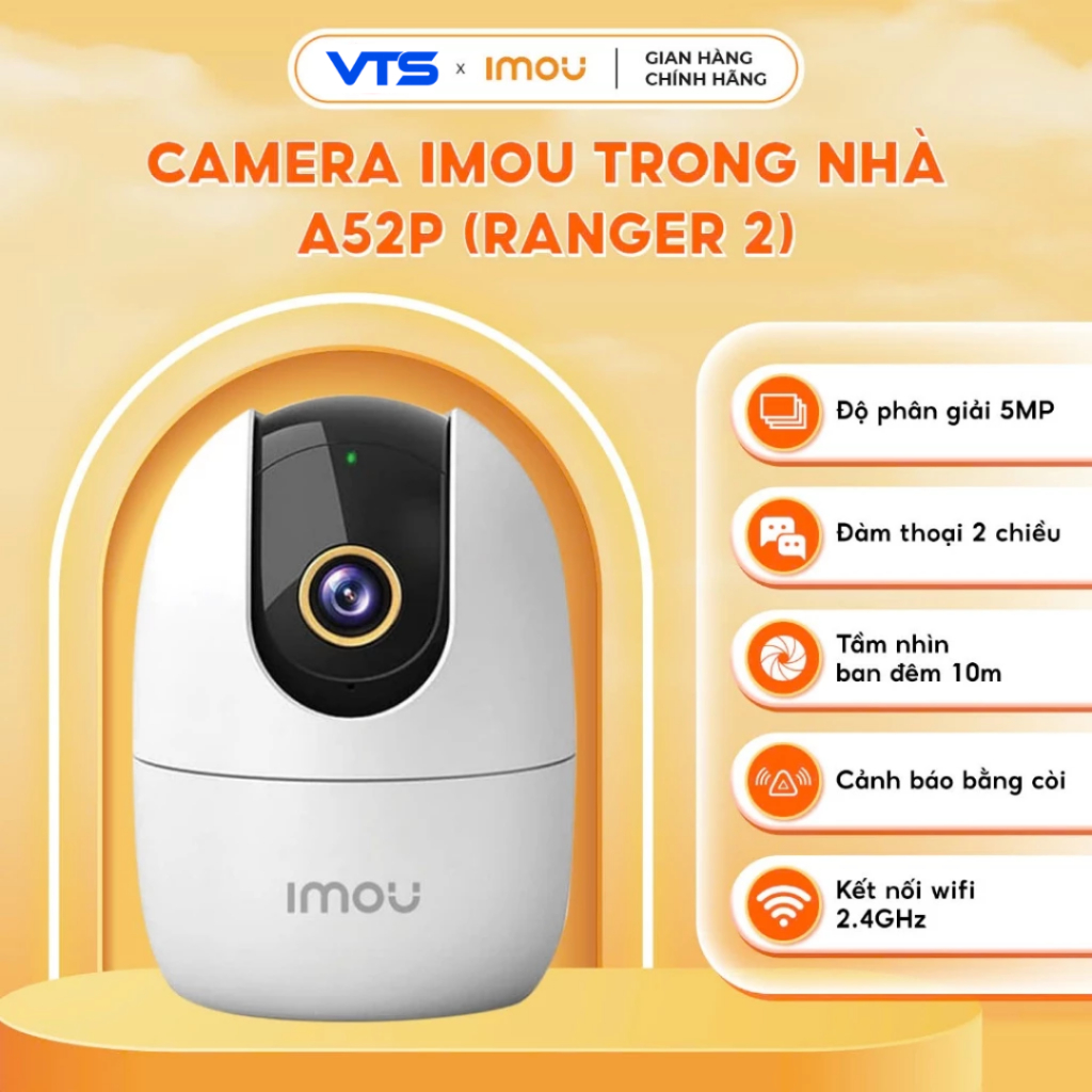 Camera Wifi IMOU Ranger 2 A32EP/A52P, Ranger 2 Pro A32P/A52P/A82P Pro/K2MP Xoay 360 độ, Đàm Thoại 9