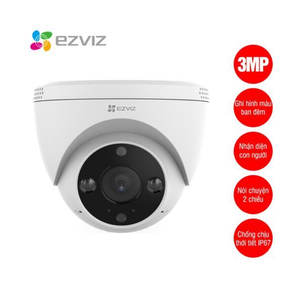 Camera Wifi EZVIZ Dome H4 3MP 2K, Đàm Thoại 2 Chiều, Có Màu Ban Đêm, Tích Hợp Còi Đèn Cảnh Báo 4