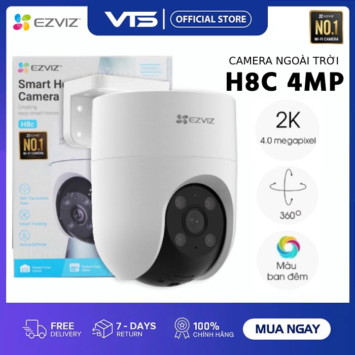Camera Wifi EZVIZ H8C PRO 3MP/4MP/5MP/8MP, H8C PRO R210, Xoay 360 Độ, Đàm Thoại 2 Chiều, Có Màu 9