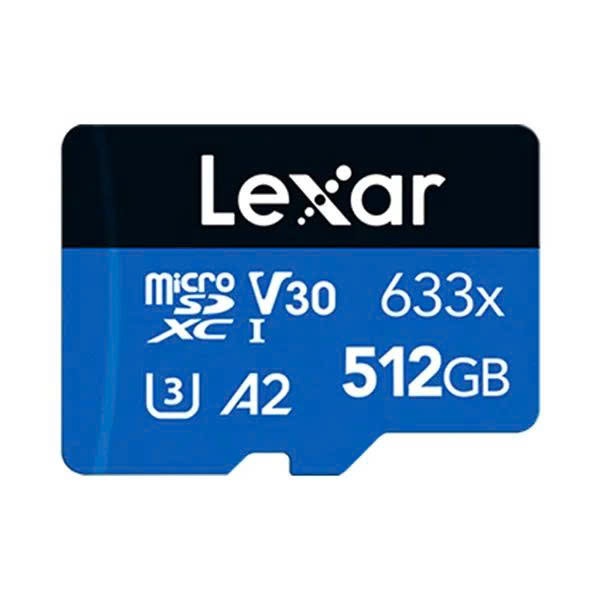 Thẻ Nhớ Micro SDXC LEXAR 256GB/512GB 633x Class 10 A1, Hàng Chính Hãng - Tốc Độ Cao 4