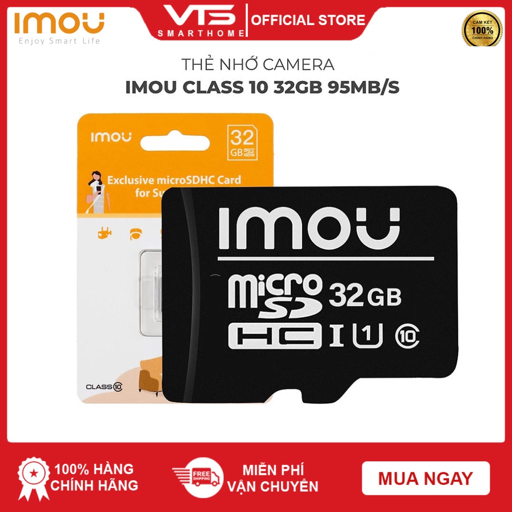 Thẻ Nhớ Micro SD 32GB/64GB/128GB IMOU, Lưu Trữ Cho Camera - Speed 80MB/s - Hàng Chính Hãng IMOU 3